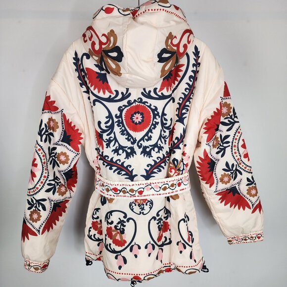 NWT Farm Rio Reversible Cashew Mandala Puffer Jacket Small - Picture 7 of 16